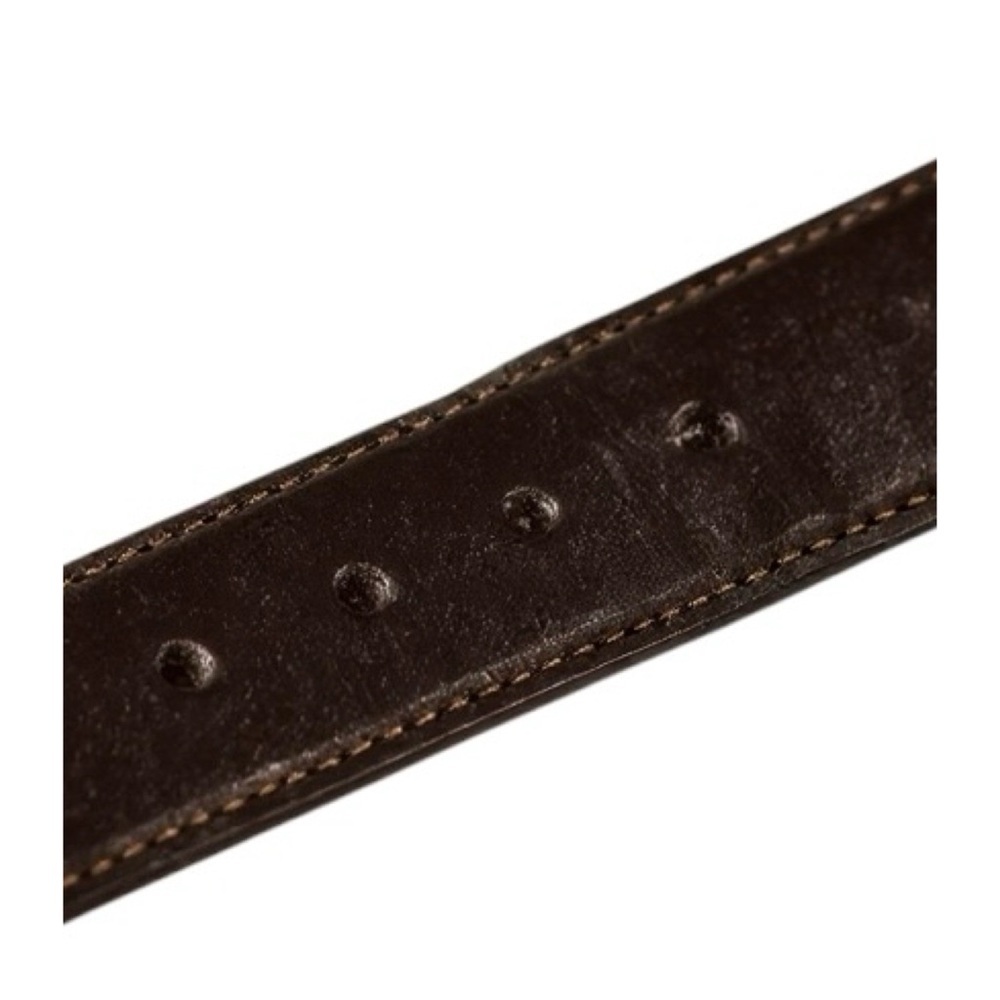 Gucci GG Cross Monogram Matte Brown Buckle Belt Logo Size 70/28 - Picture 4 of 4